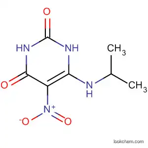 Molecular Structure of 35273-67-7 (2,4(1H,3H)-Pyrimidinedione, 6-[(1-methylethyl)amino]-5-nitro-)