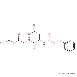 Molecular Structure of 39552-95-9 (Glycine, N-[N-[(phenylmethoxy)carbonyl]-L-a-aspartyl]-, 1-ethyl ester)