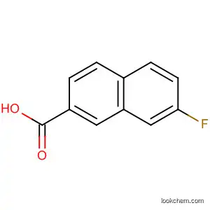 Molecular Structure of 5043-10-7 (2-Naphthalenecarboxylic acid, 7-fluoro-)