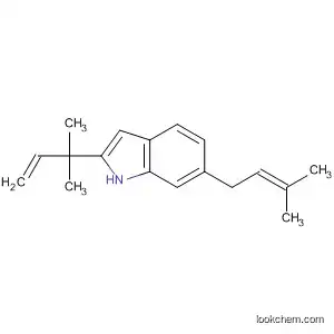 2-(1,1-Dimethyl-2-propenyl)-6-(3-methyl-2-butenyl)-1H-indole