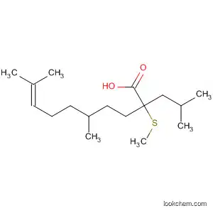 8-Decenoic acid, 5,9-dimethyl-2-(2-methylpropyl)-2-(methylthio)-