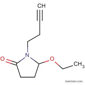 Molecular Structure of 58804-96-9 (2-Pyrrolidinone, 1-(3-butynyl)-5-ethoxy-)