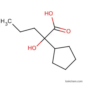 Molecular Structure of 58888-85-0 (Cyclopentaneacetic acid, 1-hydroxy-a-propyl-)