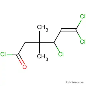 Molecular Structure of 62995-33-9 (5-Hexenoyl chloride, 4,6,6-trichloro-3,3-dimethyl-)
