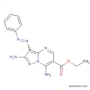 Molecular Structure of 63052-02-8 (ethyl 2,7-diamino-3-(phenyldiazenyl)pyrazolo[1,5-a]pyrimidine-6-carboxylate)