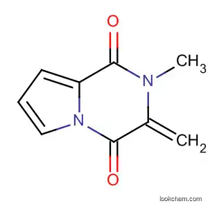 Molecular Structure of 63095-63-6 (Pyrrolo[1,2-a]pyrazine-1,4-dione, hexahydro-2-methyl-3-methylene-, (R)- (9CI))