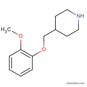 Molecular Structure of 63608-36-6 (4-[(2-METHOXYPHENOXY)METHYL]PIPERIDINE)