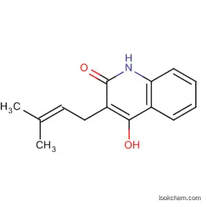 Molecular Structure of 6431-84-1 (2(1H)-Quinolinone, 4-hydroxy-3-(3-methyl-2-butenyl)-)