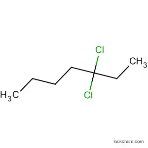 Molecular Structure of 64544-31-6 (3,3-Dichloroheptane)