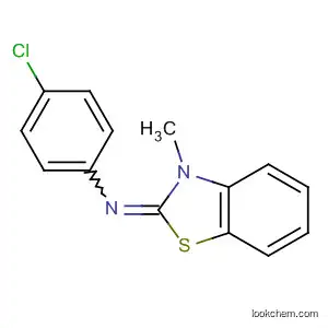 Molecular Structure of 65416-75-3 (4-chloro-N-(3-methyl-1,3-benzothiazol-2(3H)-ylidene)aniline)