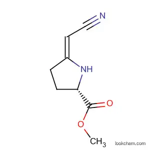 Proline, 5-(cyanomethylene)-, methyl ester, (Z)- (9CI)
