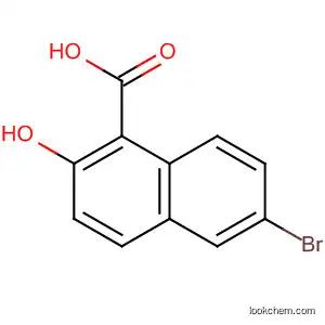 Molecular Structure of 65726-23-0 (1-Naphthalenecarboxylic acid, 6-bromo-2-hydroxy-)