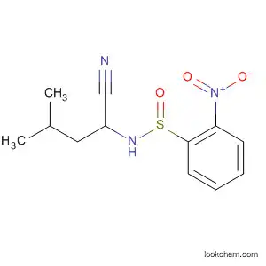 Molecular Structure of 65732-67-4 (Benzenesulfenamide, N-(1-cyano-3-methylbutyl)-2-nitro-)