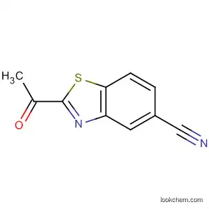 Molecular Structure of 65840-53-1 (5-Benzothiazolecarbonitrile,2-acetyl-(9CI))