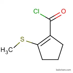 1-사이클로펜텐-1-카보닐 클로라이드, 2-(메틸티오)-(9CI)