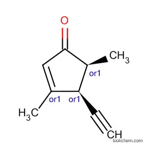 2-사이클로펜텐-1-온, 4-에티닐-3,5-디메틸-, 트랜스-(9CI)