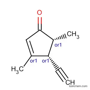 2-사이클로펜텐-1-온, 4-에티닐-3,5-디메틸-, 시스-(9CI)