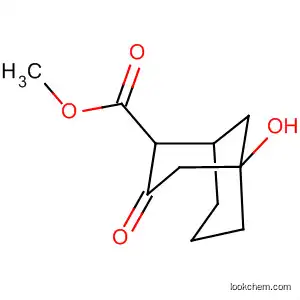 Molecular Structure of 66077-93-8 (Bicyclo[3.3.1]nonane-2-carboxylic acid, 5-hydroxy-3-oxo-, methyl ester)