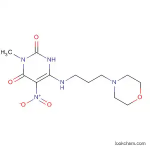 2,4(1H,3H)-Pyrimidinedione,
3-methyl-6-[[3-(4-morpholinyl)propyl]amino]-5-nitro-