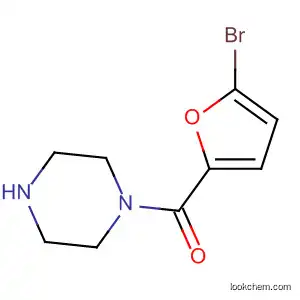 Molecular Structure of 66204-30-6 (Piperazine, 1-[(5-bromo-2-furanyl)carbonyl]-)