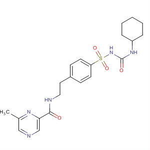 Glipizide Related Compound C (15 mg) (1-cyclohexyl-3-[[4-[2-[[(6-methylpyrazin-2-yl)carbonyl]amino]ethyl]phenyl]sulfonyl]urea)