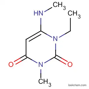 Molecular Structure of 66400-19-9 (1-ethyl-3-methyl-6-(methylamino)-2,4(1H,3H)-pyrimidinedione)