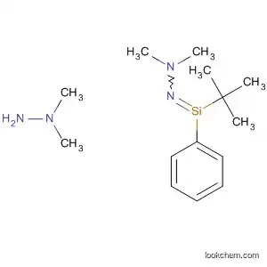Molecular Structure of 66436-28-0 (1,1'-(tert-Butylphenylsilylene)bis(2,2-dimethylhydrazine))