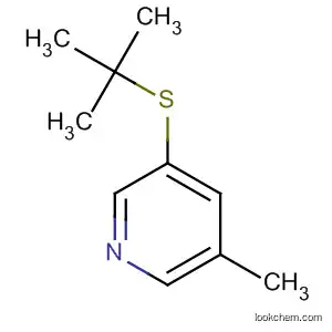 Molecular Structure of 18794-47-3 (3-(tert-Butylthio)-5-methylpyridine)