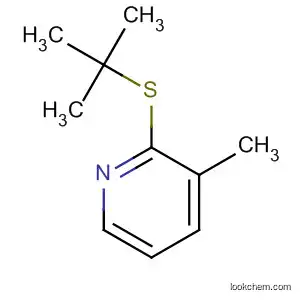 Molecular Structure of 18833-87-9 (2-(tert-Butylthio)-3-methylpyridine)