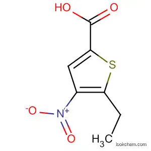 Molecular Structure of 20181-90-2 (2-Thiophenecarboxylic acid, 5-ethyl-4-nitro-)