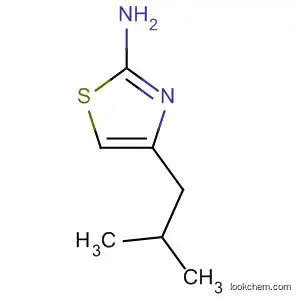 Molecular Structure of 3673-33-4 (2-Thiazolamine, 4-(2-methylpropyl)-)