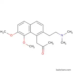 Molecular Structure of 47269-29-4 (2-Propanone,
1-[2-[2-(dimethylamino)ethyl]-7,8-dimethoxy-1-naphthalenyl]-)