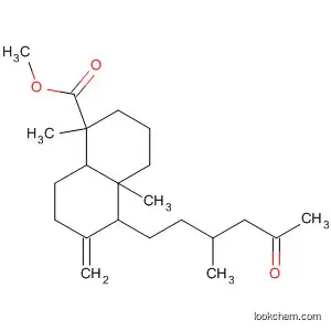 Molecular Structure of 55721-96-5 (1-Naphthalenecarboxylic acid,
decahydro-1,4a-dimethyl-6-methylene-5-(3-methyl-5-oxohexyl)-, methyl
ester)