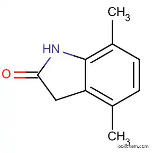 Molecular Structure of 59022-71-8 (1,3-dihydro-4,7-diMethyl-2H-Indol-2-one)