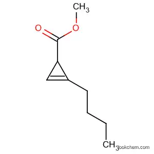 Molecular Structure of 67500-40-7 (2-Cyclopropene-1-carboxylic acid, 2-butyl-, methyl ester)