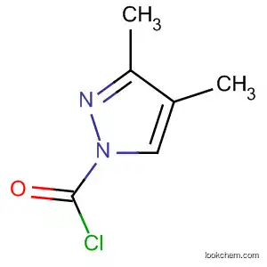 Molecular Structure of 67514-63-0 (1H-Pyrazole-1-carbonyl chloride, 3,4-dimethyl- (9CI))