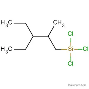 Molecular Structure of 67592-27-2 (Silane, trichloro(3-ethyl-2-methylpentyl)-)