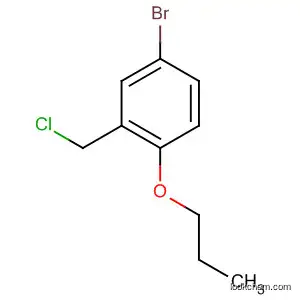 Molecular Structure of 7017-50-7 (4-bromo-2-(chloromethyl)-1-propoxybenzene)