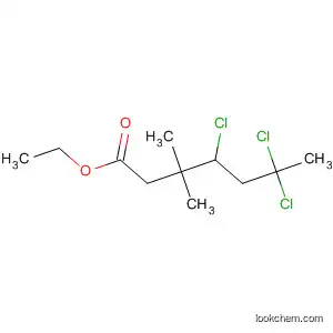Molecular Structure of 69363-16-2 (Heptanoic acid, 4,6,6-trichloro-3,3-dimethyl-, ethyl ester)