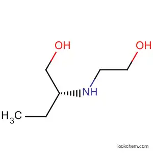 Molecular Structure of 74572-06-8 (1-Butanol, 2-[(2-hydroxyethyl)amino]-, (2R)-)