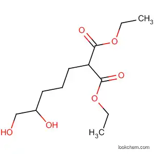Molecular Structure of 83532-93-8 (Propanedioic acid, (4,5-dihydroxypentyl)-, diethyl ester)