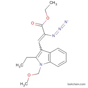 Molecular Structure of 84543-23-7 (2-Propenoic acid, 2-azido-3-[2-ethyl-1-(methoxymethyl)-1H-indol-3-yl]-,
ethyl ester)