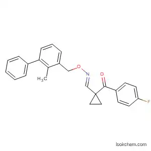 Molecular Structure of 90446-20-1 (Methanone, cyclopropyl(4-fluorophenyl)-,
O-[(2-methyl[1,1'-biphenyl]-3-yl)methyl]oxime, (E)-)