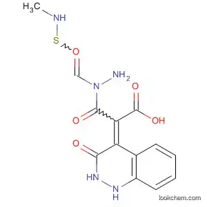 Molecular Structure of 91025-29-5 (Acetic acid, (3,4-dihydro-3-oxo-2(1H)-quinoxalinylidene)-,
2-[(methylamino)thioxomethyl]hydrazide)