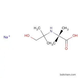 Molecular Structure of 91377-78-5 (Alanine, N-(2-hydroxy-1,1-dimethylethyl)-2-methyl-, monosodium salt)