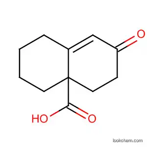 Molecular Structure of 91684-28-5 ([R,(-)]-3,4,5,6,7,8-Hexahydro-2-oxo-4aβ(2H)-naphthalenecarboxylic acid)