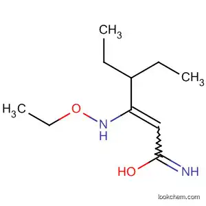 2-Hexenimidic acid, 4-ethyl-3-(hydroxyamino)-, ethyl ester