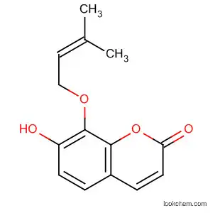 2H-1-Benzopyran-2-one, 7-hydroxy-8-[(3-methyl-2-butenyl)oxy]-