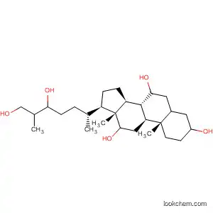 Molecular Structure of 92077-01-5 (Cholestane-3,7,12,24,26-pentol)