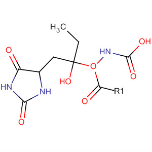 Carbamic acid, [2-(2,5-dioxo-4-imidazolidinyl)ethoxy]-, ethyl ester